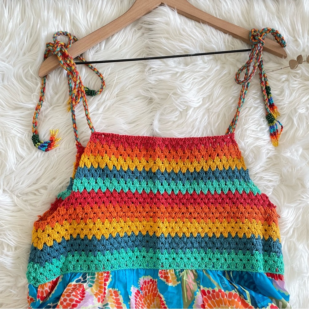 FARM Rio Dewdrop Spectrum Colorful Cover Up Dress - Picture 7 of 16